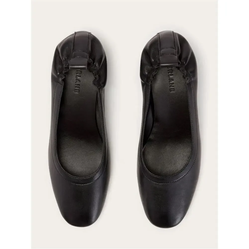 Everlane Black Leather Shoes Size 6.5 Minimal Classic NWOB Perfect Chic_2